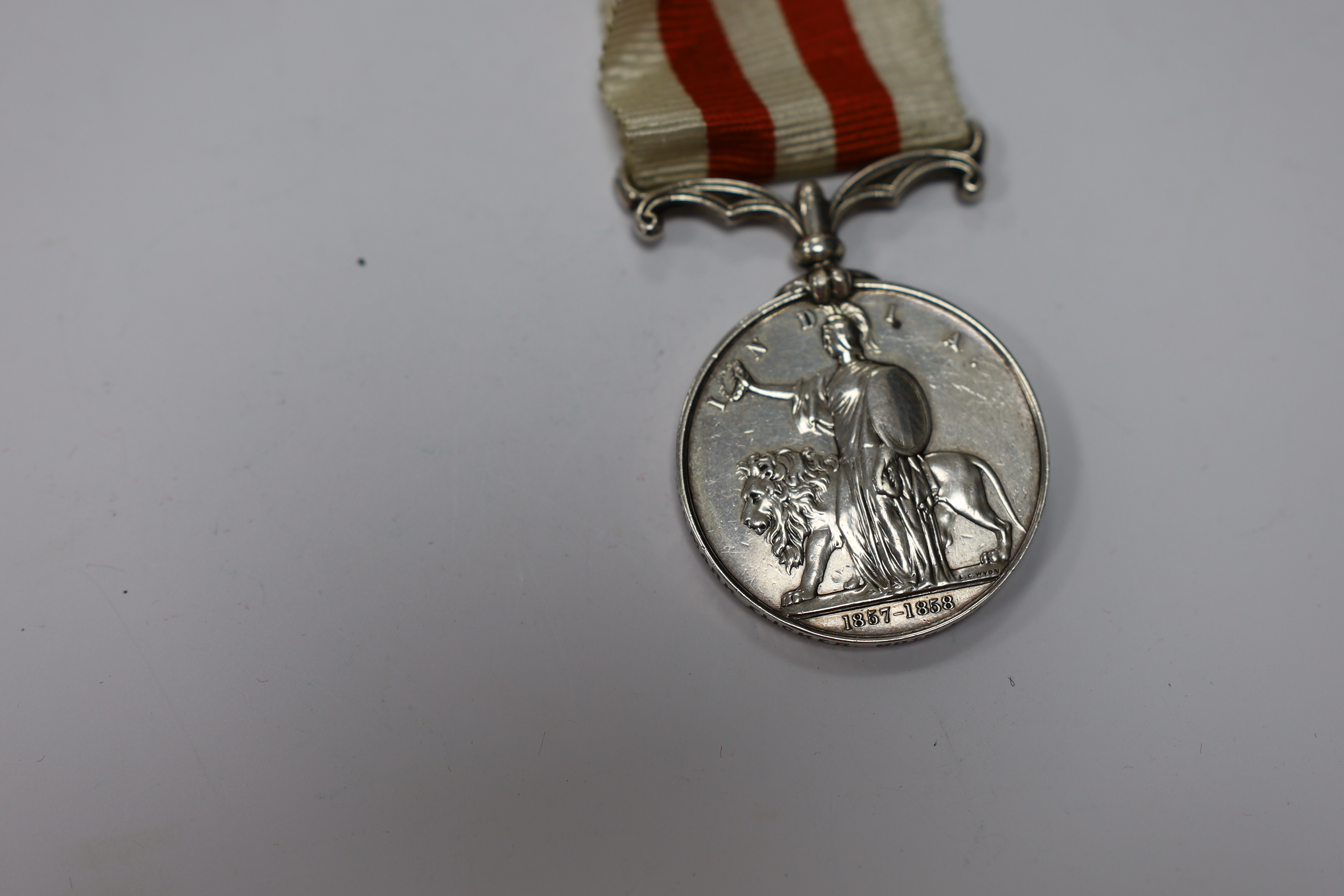 An Indian Mutiny Medal 1858 to Corpl Mark Flicker 90th L.I.